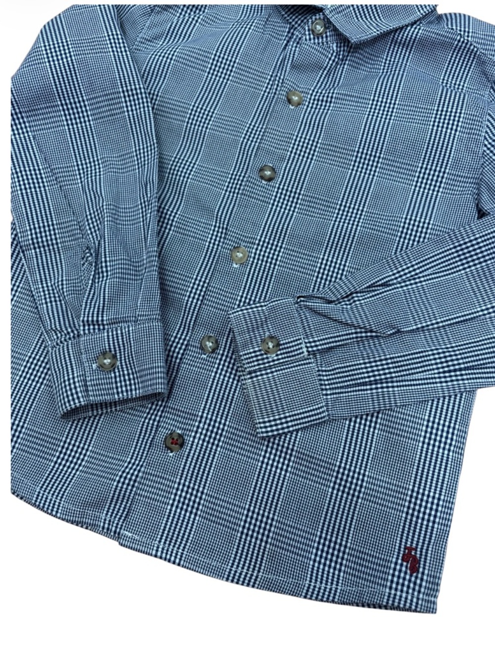 Maison Jean Bourget Boy’s Button Down Check Shirt